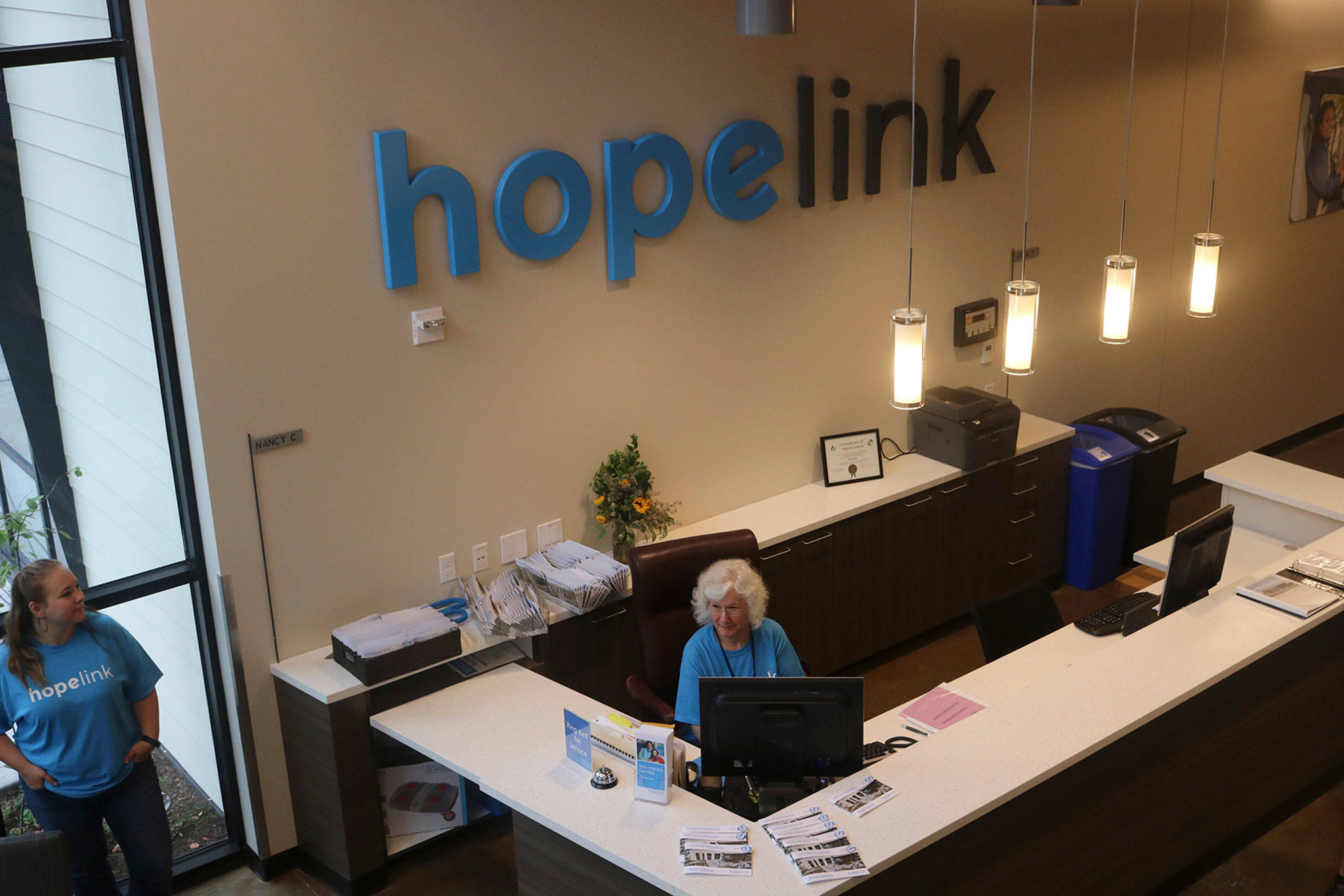 Hopelink’s new center at 8990 154th Ave. NE aims to make services more accessible and welcoming. Katie Metzger/staff photo