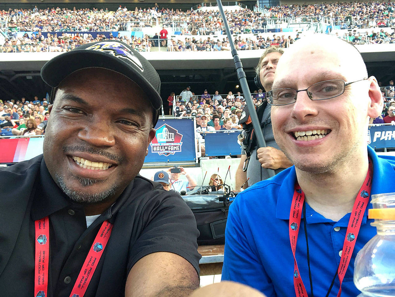 Hallstrom and Brown recently attended the NFL Hall of Fame ceremonies that took place in Canton, Ohio. The two got to shoot more video for JUCE-TV, meet up with David Baker, president of the pro football hall of fame and much more. Courtesy of Thunder Sports Network.