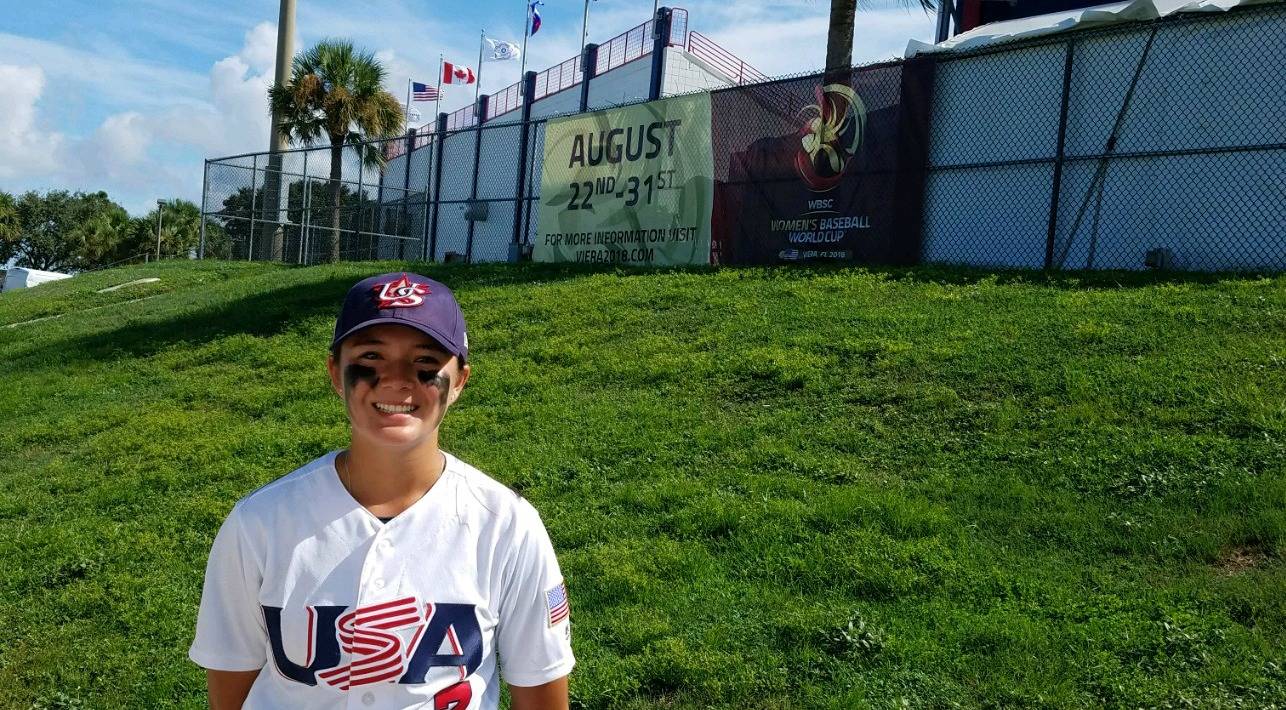Tsujikawa pitches for Team USA at Women’s Baseball World Cup