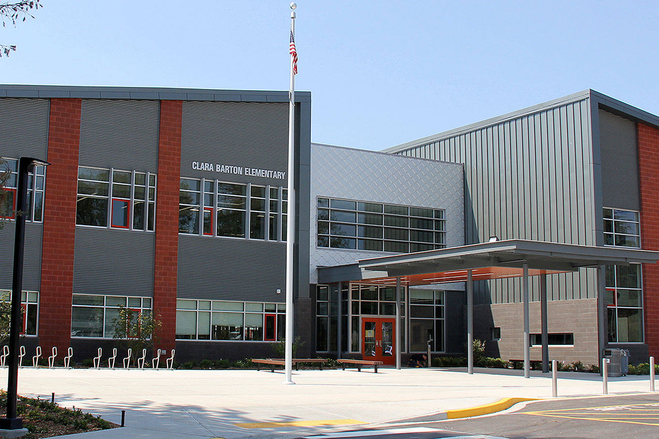 Clara Barton Elementary School entrance. Photo courtesy of LWSD.