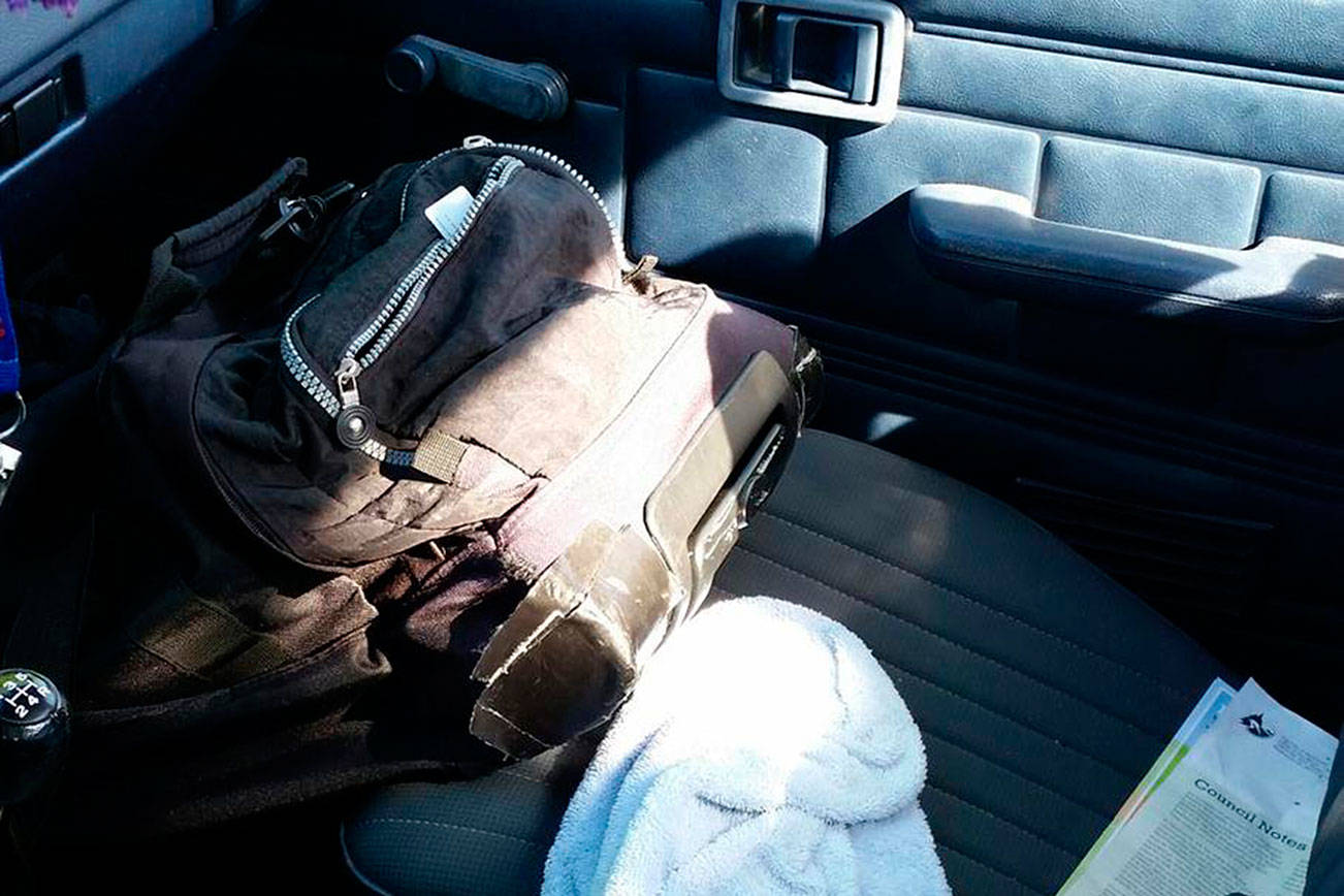 Redmond Police Department encourage locals to remove things such as backpacks, laptops, purses or anything of value to discourage prowlers. Photo courtesy of the RPD Twitter account