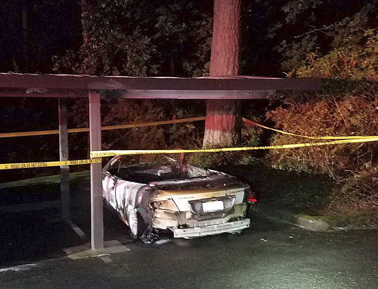 Redmond police search for vehicle arsonist