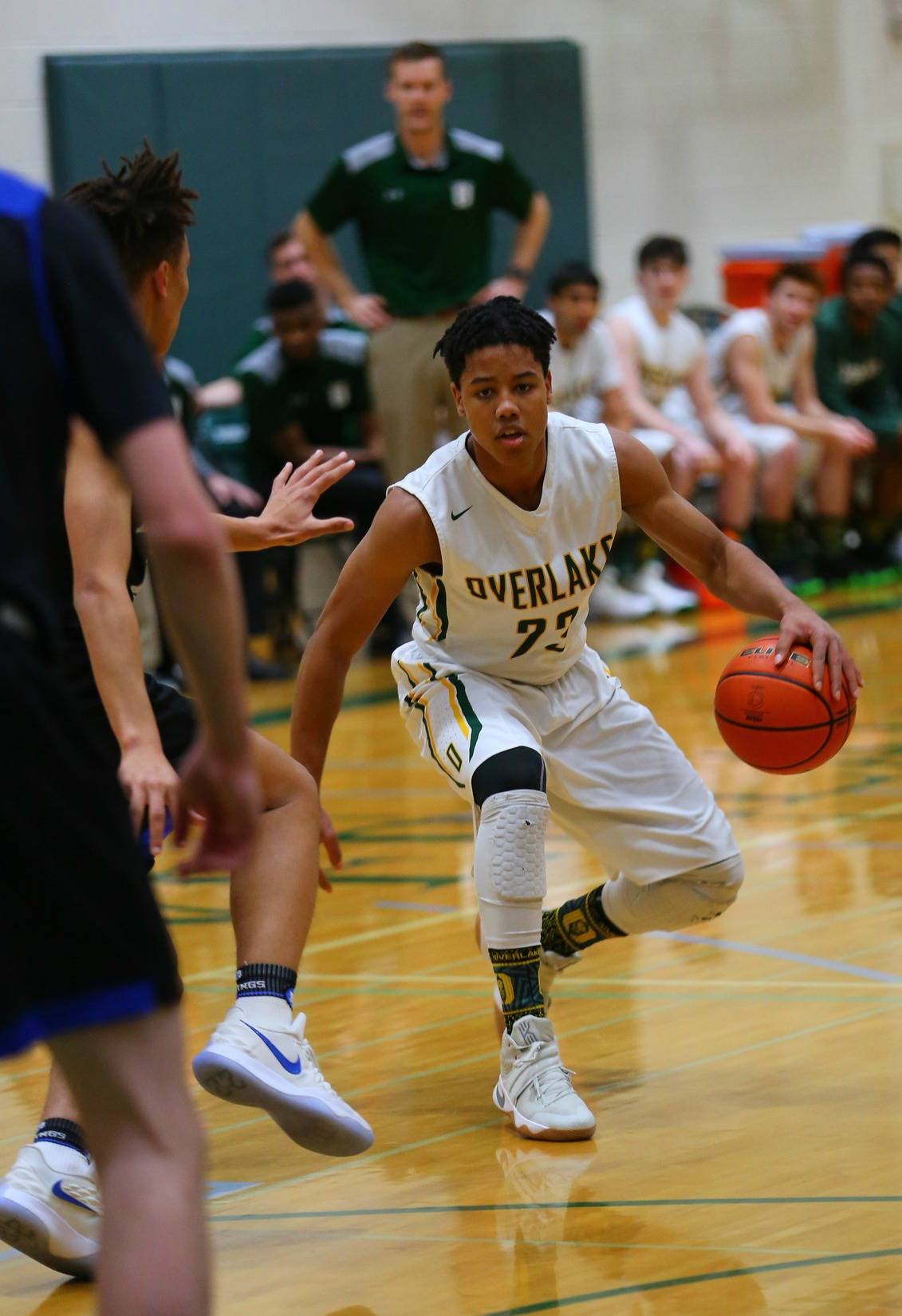 Trey Rudolph gets things rolling for Overlake. Courtesy of Warren Mell