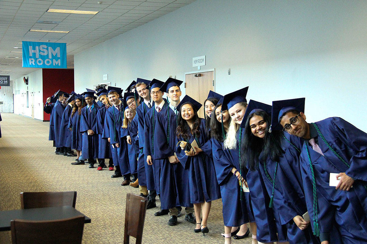 Photo courtesy of LWSD                                 Tesla STEM High School graduated its class of 2019 on June 12 at Overlake Church.