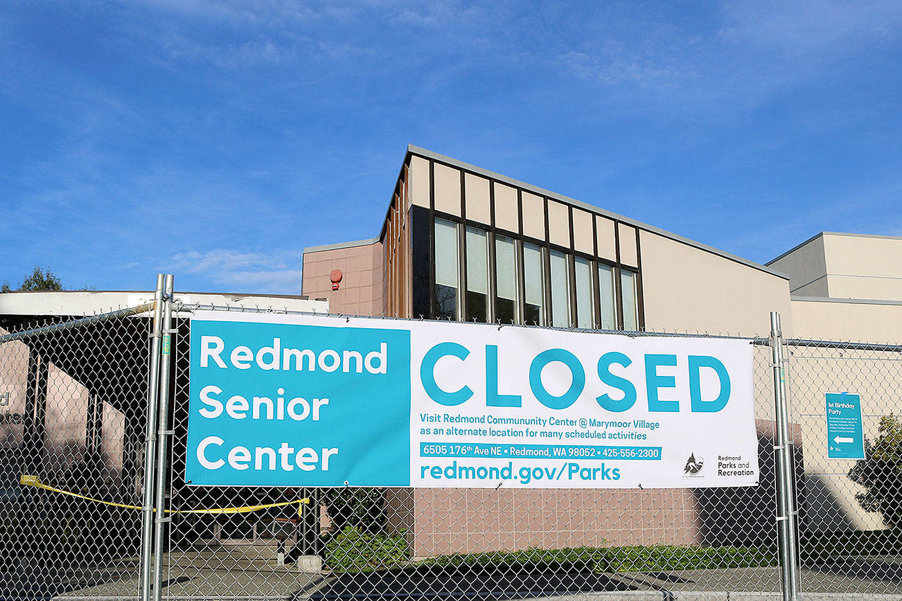 The Redmond Senior Center located at 8703 160th Avenue NE is closed for structural assessment. Stephanie Quiroz/staff photo
