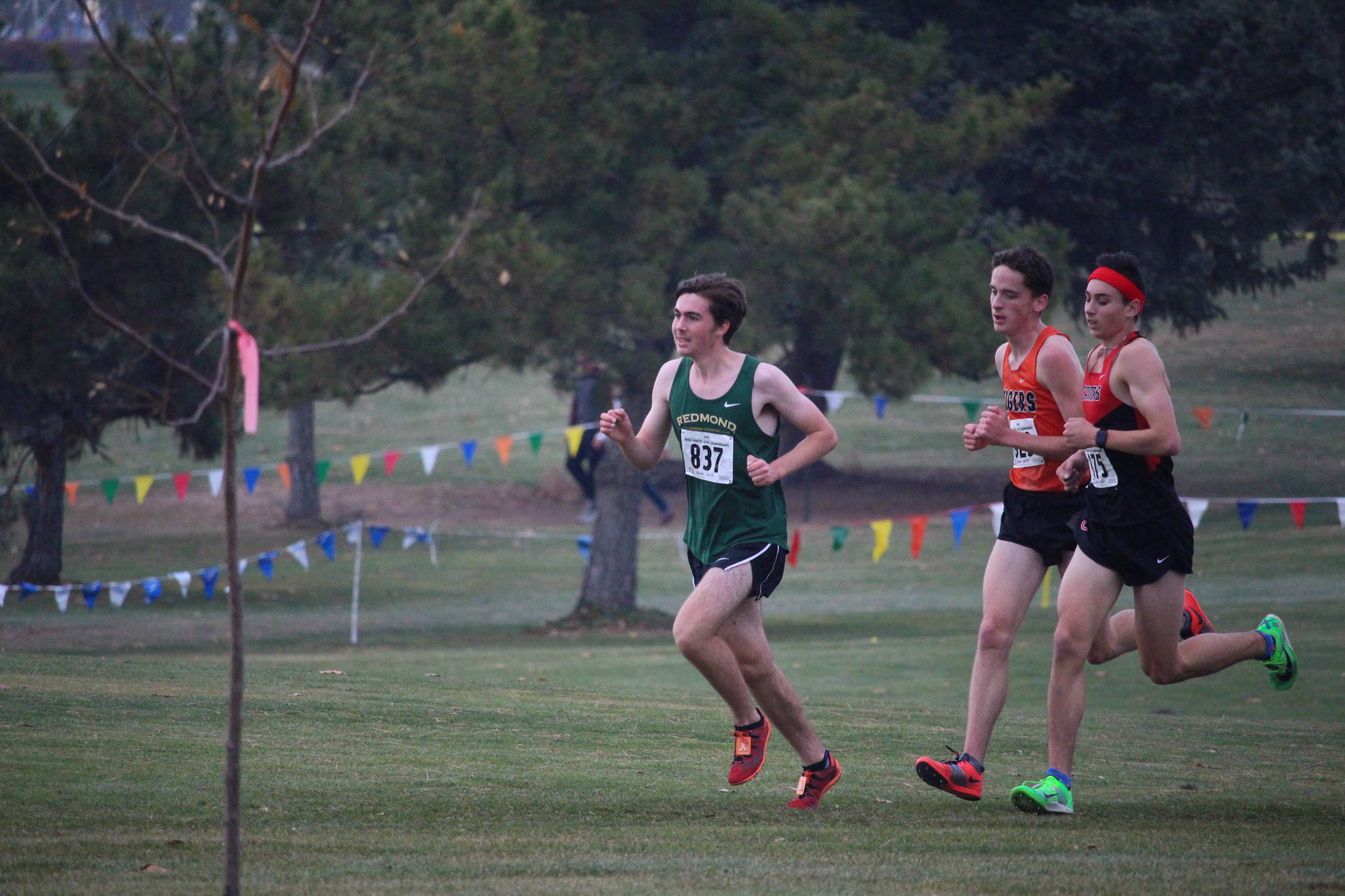 Redmond’s Cooper Arons, left, finishes in 22nd place. Courtesy of Christopher Dahl