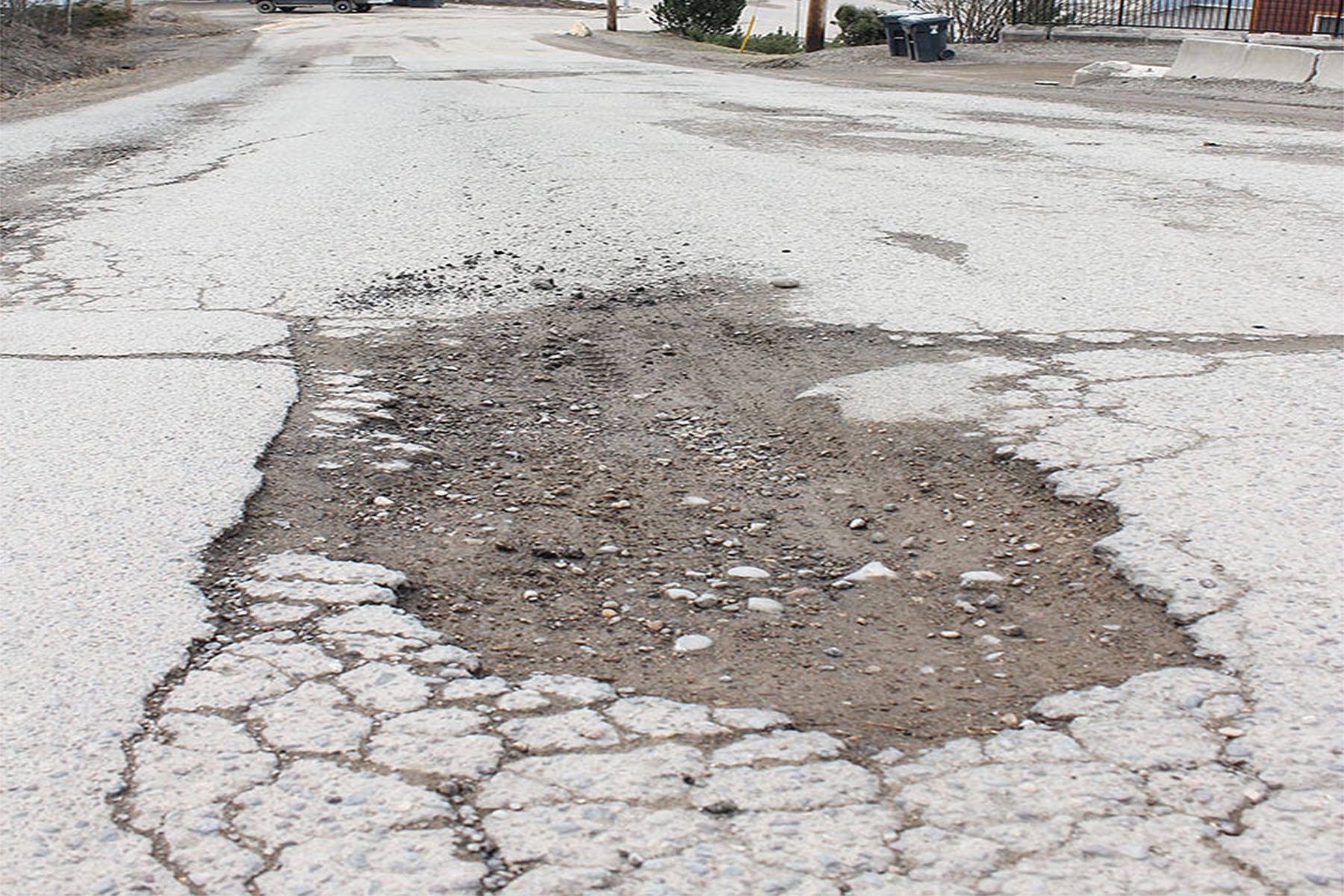 File photo of a pothole