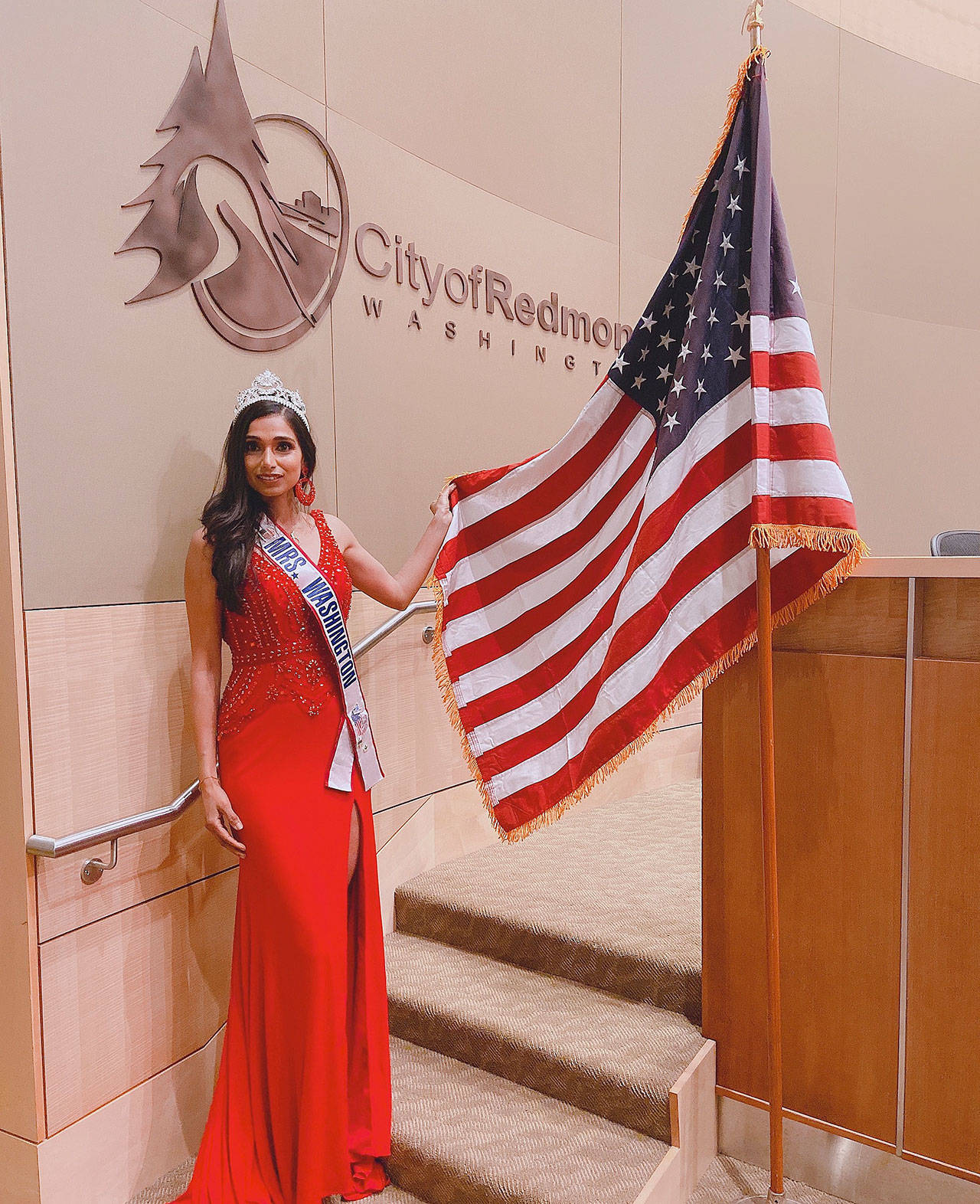 Redmond’s Neelam Chahlia is the first Indian American woman to win the title of Mrs. Washington America. Photo courtesy of Neelam Chahlia