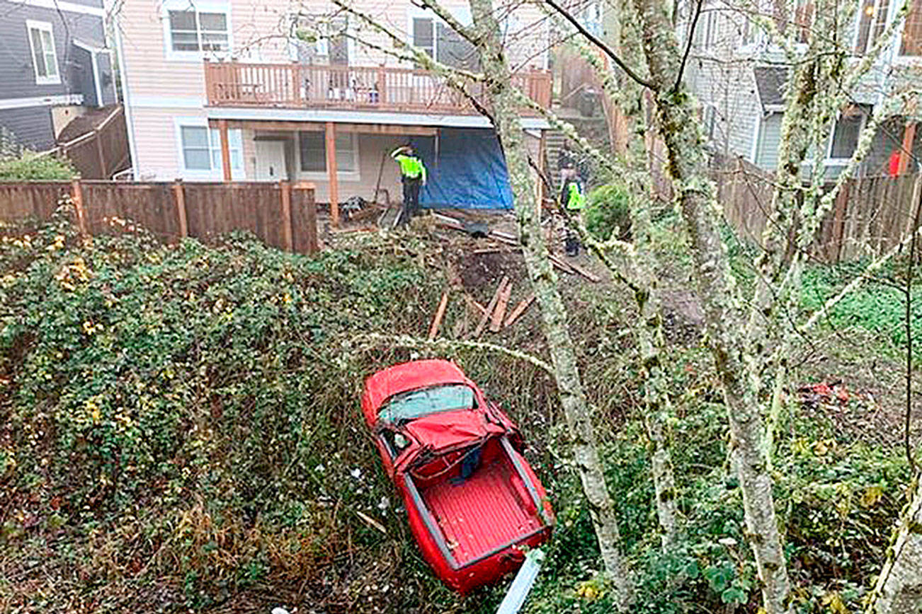A DUI driver crashed into a Redmond Home at 2:30 a.m. on Nov. 21. Photo courtesy of Redmond Police Department