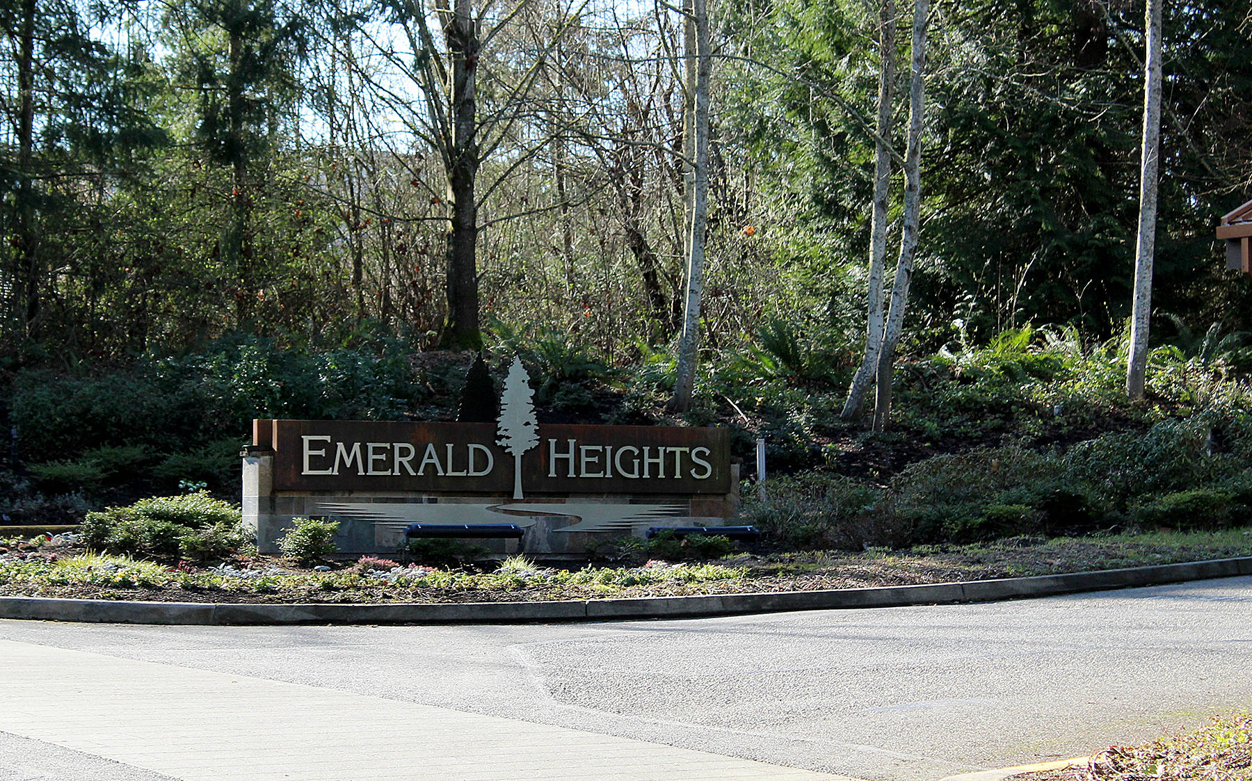 The entrance to Emerald Heights Retirement Center on 176th Ave. Jake Berg/staff photo