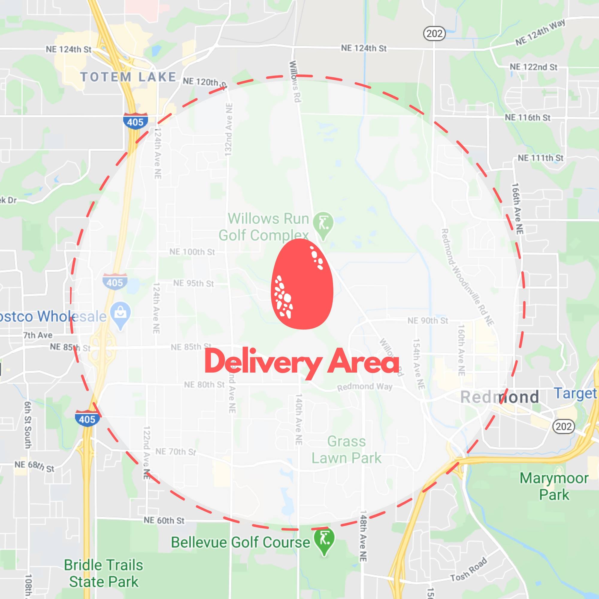 DigiPen Institute of Technology’s DragonDrop has a delivery radius of about two miles from the school’s campus. Image courtesy of DigiPen Institute of Technology