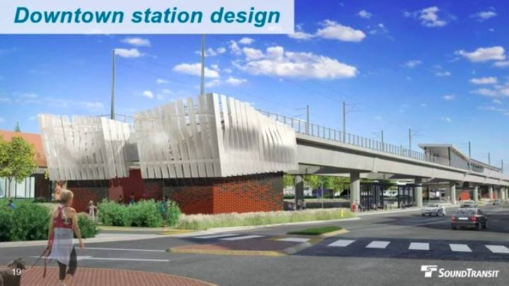 Downtown Redmond link station design. Courtesy of Sound Transit.