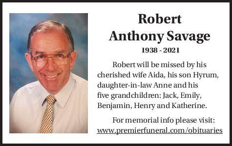 Robert Anthony Savage | Obituary