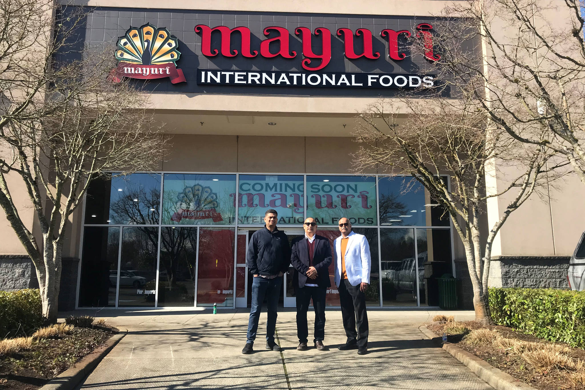 Mayuri International Foods partners, left: Mahidhar Reddy center: Neeraj Poudyal right: Ramesh Bachala (photo credit: Cameron Sheppard)
