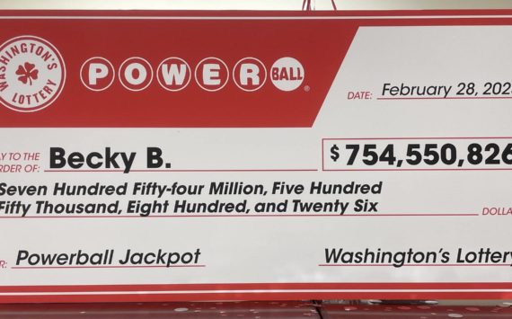 An Auburn woman won the Powerball jackpot in February. Photo courtesy of WA Lottery