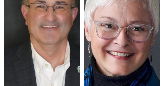 Pictured left to right: Rob Wotton and Sarah Perry.