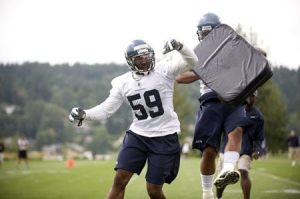 Seahawks linebacker Aaron Curry