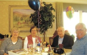 From left: Daughter Carol Currah