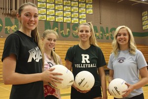 Some of Redmond High’s key volleyball players are