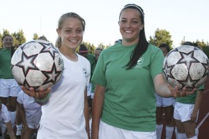Redmond High captains Kristin Hayman