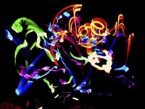 Amir Stone's Digital Graffiti piece will be at the Redmond Digital Arts Festival for the third year in a row. The piece is interactive and uses light sources to create art.