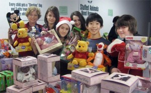 From left are Stella Schola headmistress Brigitte Tennis and students Sonia Ionescu