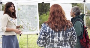 Carolyn J. Hope (left) senior park planner with the City of Redmond