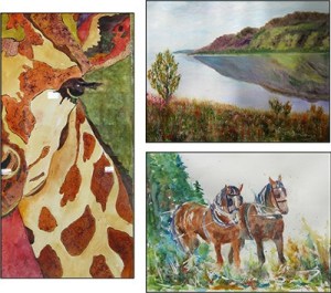 Clockwise from left: The Quilted Giraffe