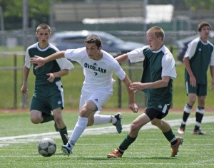 Overlake School senior Jesse Klug scored three goals — his third straight hat trick — in the Owls' 4-1 state quarterfinal win against Vashon Island last Saturday. The Owls take on undefeated Ridgefield in a state semifinal game Friday.