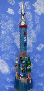 Rockwell Elementary kindergartner Cole Lydston's imagined spaceship.