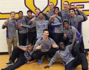 Overlake's boys basketball championship team at the Friday Harbor Tip-Off Classic.