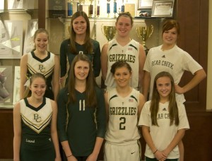 The Bear Creek School has four pairs of sisters playing sports together this year. Pictured from left (top to bottom): Gwen and Laurel Jones
