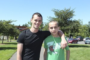 Mentor Matthew Williamson and mentee Andrew.