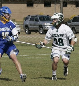 Redmond native Sean Shewey (right) led the Mount Olive College men's lacrosse team to a 7-7 record season alongside his brother Nico.