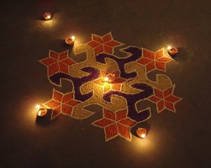 Diwali rangoli.