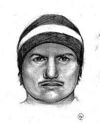 Pictured is a sketch of an assault suspect that Redmond police are trying to locate.