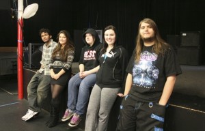 This year's student producers for the Old Fire House Teen Center's Rockathon are in charge of everything involved with the competition