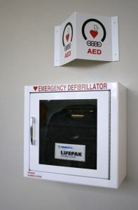Redmond Junior High School now has two new automated external defibrillators (AEDs) on campus