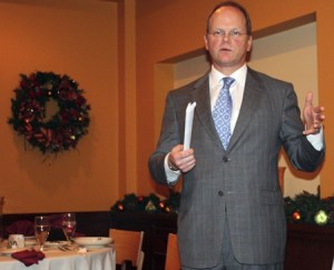 King County Prosecuting Attorney Dan Satterberg spoke at Wednesday's Greater Redmond Chamber of Commerce luncheon. In the past four years