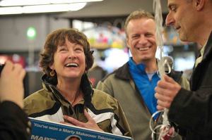 Mary Roberts of Redmond was recently surprised as a winner of Puget Sound Energy’s Makeover Takeover.