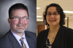 Dale Cote (left) and Cara Scriven.