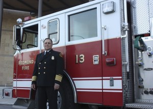 Kevin Donnelly is the new chief for the Redmond Fire Department. The California transplant was sworn in on Tuesday evening at City Hall.