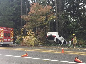 Redmond firefighters and medics responded to a rollover accident on Redmond Ridge this morning. More details to come.