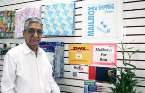 Mailbox and Shipping Center owner Al Hudda has moved to a new location