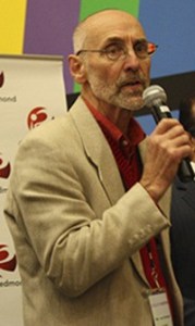 Rep. Larry Springer speaks at last month's OneRedmond 2014 Legislative Reception.