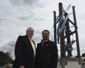 Bear Creek Village in Redmond now has a new art installation