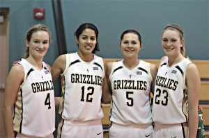 The Bear Creek School's quad-captains will lead by experience and example this season on the basketball court as returning starters. From left: Nikki Peterson