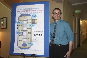 David Standring has been organizing the Shave a Thon at Overlake Terrace Assisted Living and Independent Living in Redmond for four years in honor of his sister