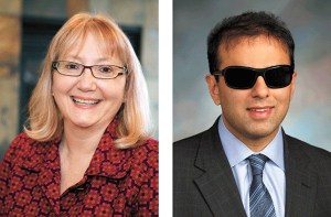 Joan McBride (left) and Cyrus Habib