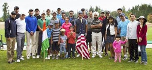 Indian golfers Ajeetesh Sandhu